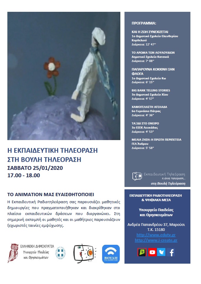 ΠΡΟΓΡΑΜΜΑ ΒΟΥΛΗ 25 01 2020