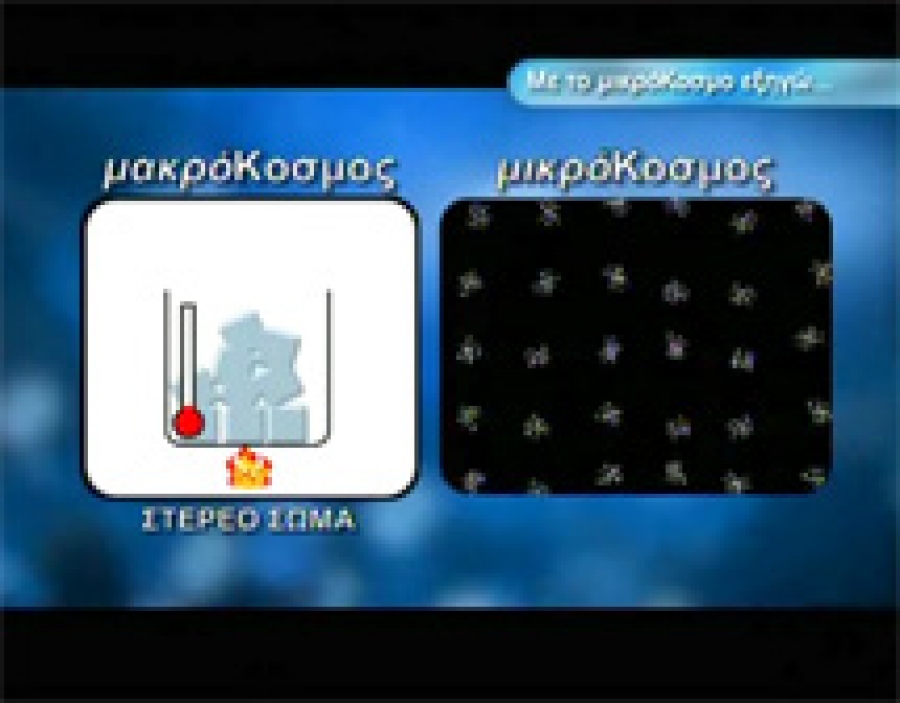 Με το μικρόκοσμο εξηγώ…Την τήξη και την πήξη των σωμάτων
